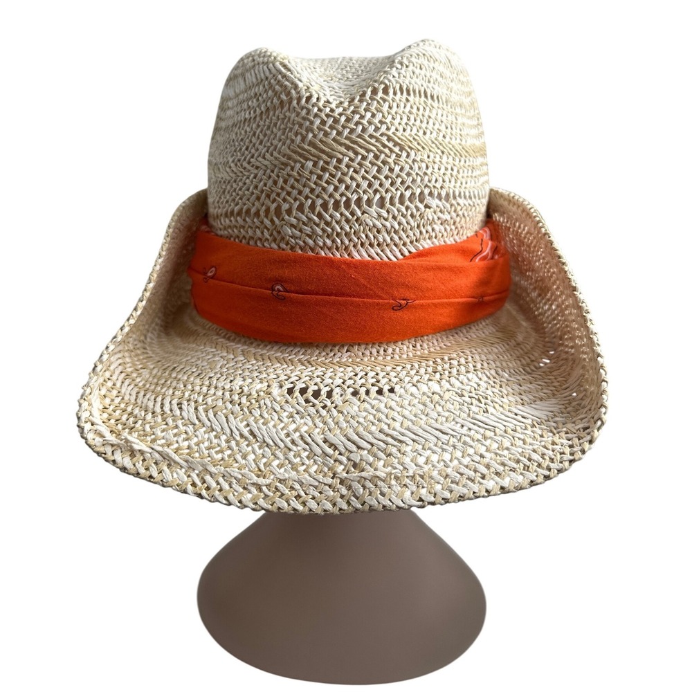 Faded Glory‎ NWT Women's Straw Western Cowboy/Cowgirl  Hat Very Nice Y2K